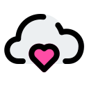 corazón de nube icon