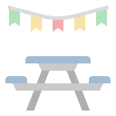 mesa de picnic icon