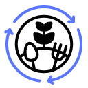 alimentación sostenible icon