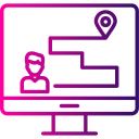 mapa del recorrido del cliente icon