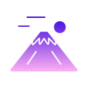 montaña fuji icon