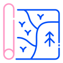 mapa de viaje icon