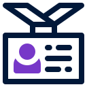 tarjeta de identificación icon