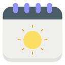 calendario de verano icon