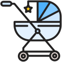 carrito de bebé icon