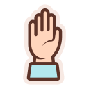 levantar la mano icon