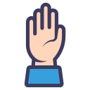 levantar la mano icon