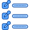 codificación de colores icon