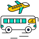 autobús del aeropuerto icon