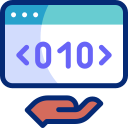 código binario icon