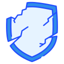 escudo roto icon