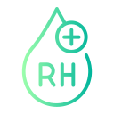 sangre rh positiva icon