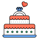 pastel de bodas icon