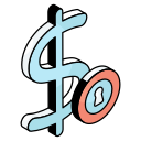 signo de dólar icon