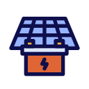 batería solar icon