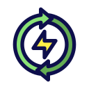 energía sostenible icon