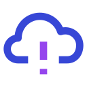 exclamación de nube icon