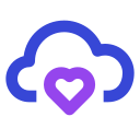 corazón de nube icon