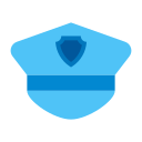 sombrero de policía icon