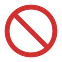 señal de prohibido icon