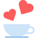 taza de café de amor icon