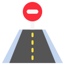 carril cerrado icon