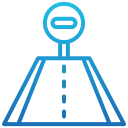 carril cerrado icon