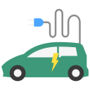 vehículo eléctrico icon