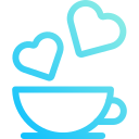 taza de café de amor icon