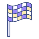 bandera de rally icon