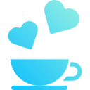 taza de café de amor icon