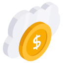 dinero en la nube icon