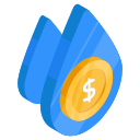 gota de dinero icon