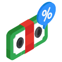 descuento financiero icon