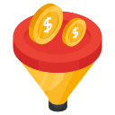 filtrar dinero icon