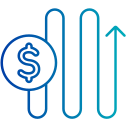 moneda de dólar icon