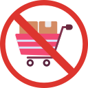 sin carrito de compras icon