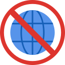 sin internet icon