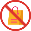 sin bolsa de compras icon