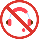 sin auriculares icon