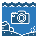 fotografía submarina icon