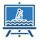 paddleboarding icon