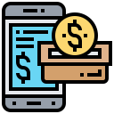 paiement par smartphone Icône