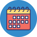 fecha del calendario icon