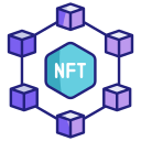 cadena de bloques nft icon