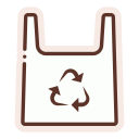 bolsa de plástico reciclada icon