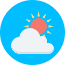 nube de sol icon