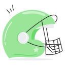 casco de cricket icon