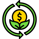 economía verde icon