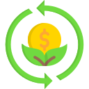 economía verde icon